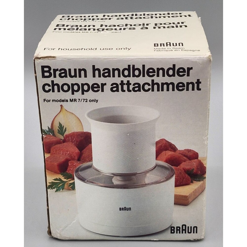 Braun Hand Blender Chopper Attachment for Models MR 7/72 Made in Spain